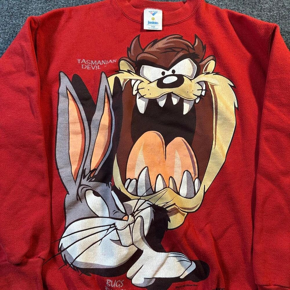 Looney-tunes Men's Red Sweatshirt